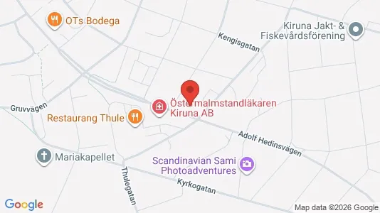 Apartments for rent i Kiruna - kort over placeringen