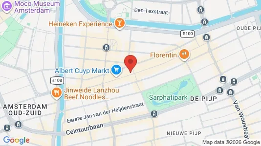 Apartments for rent i Amsterdam Oud-Zuid - kort over placeringen