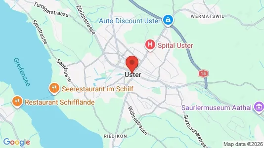 Apartments for rent i Uster - kort over placeringen