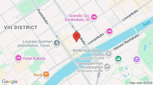 Apartments for rent i Turku - kort over placeringen