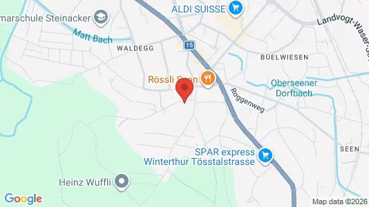 Rooms for rent i Winterthur - kort over placeringen