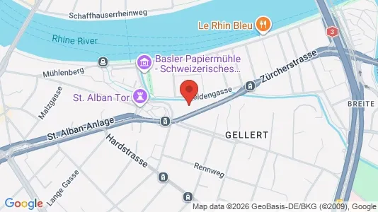 Apartments for rent i Basel-Stadt - kort over placeringen