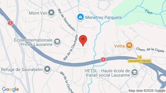 Apartments for rent i Lausanne - kort over placeringen