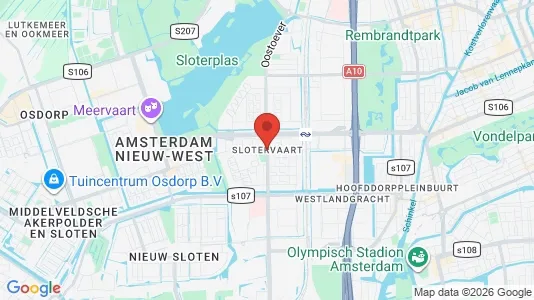 Apartments for rent i Amsterdam Slotervaart - kort over placeringen