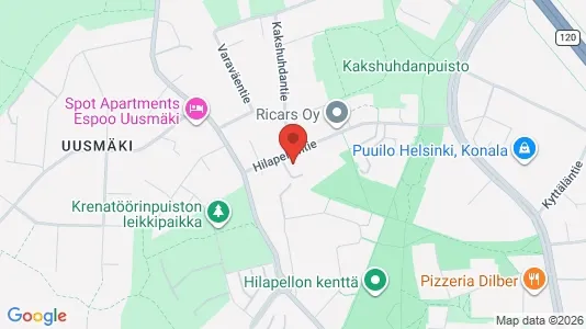 Apartments for rent i Helsinki Läntinen - kort over placeringen