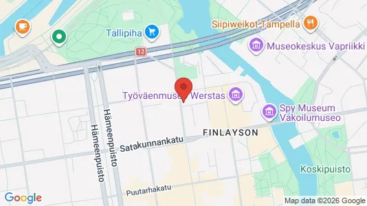 Apartments for rent i Tampere Keskinen - kort over placeringen