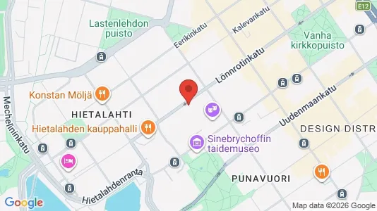 Apartments for rent i Helsinki Eteläinen - kort over placeringen