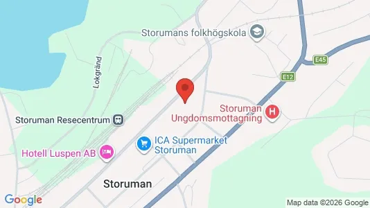 Apartments for rent i Storuman - kort over placeringen