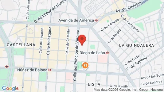 Apartments for rent i Madrid Salamanca - kort over placeringen