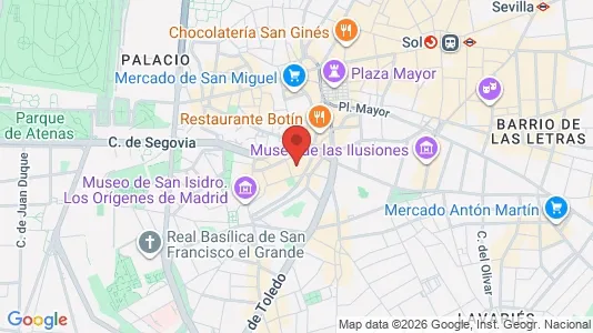 Apartments for rent i Madrid Arganzuela - kort over placeringen