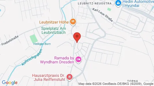 Apartments for rent i Dresden - kort over placeringen