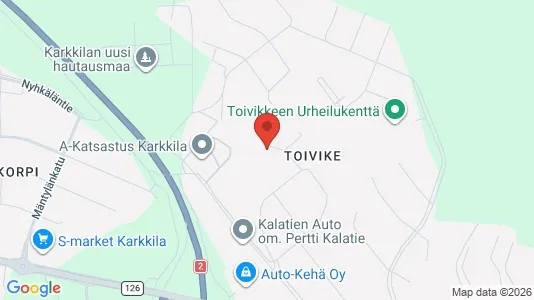 Apartments for rent i Karkkila - kort over placeringen