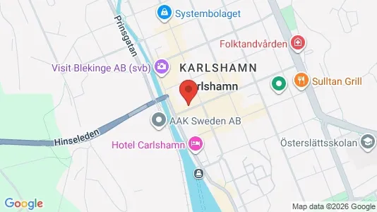 Apartments for rent i Karlshamn - kort over placeringen