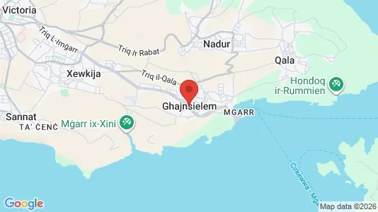 Apartments for rent i Għajnsielem - kort over placeringen