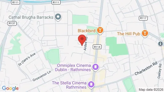 Apartments for rent i Rathmines - kort over placeringen