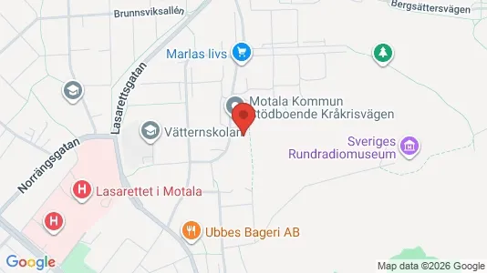 Apartments for rent i Motala - kort over placeringen