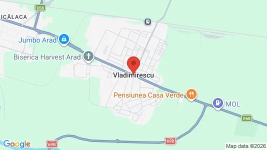 Houses for rent i Vladimirescu - kort over placeringen