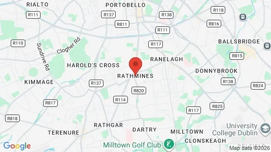 Apartments for rent i Rathmines - kort over placeringen
