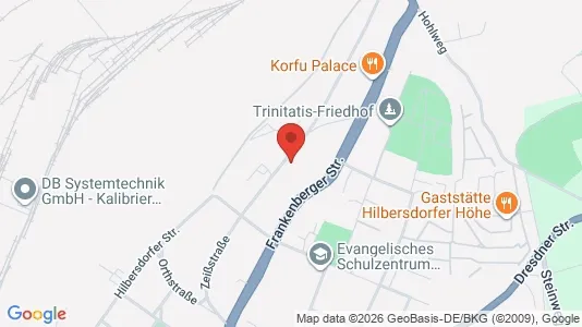 Apartments for rent i Chemnitz - kort over placeringen
