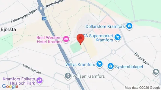 Apartments for rent i Kramfors - kort over placeringen
