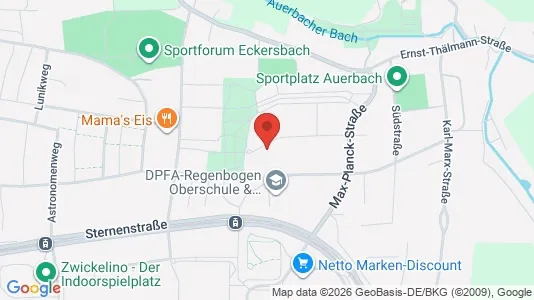Apartments for rent i Zwickau - kort over placeringen