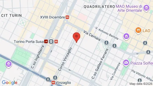 Apartments for rent i Turin - kort over placeringen