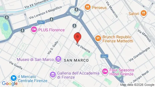 Apartments for rent i Florence - kort over placeringen