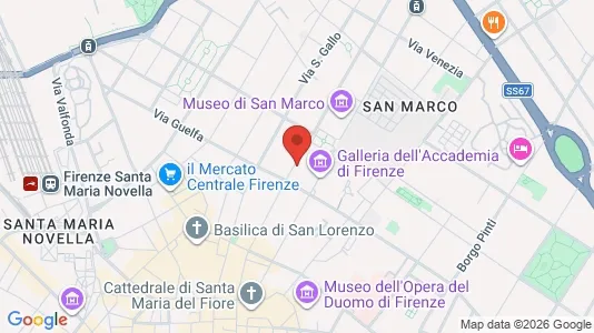 Apartments for rent i Florence - kort over placeringen