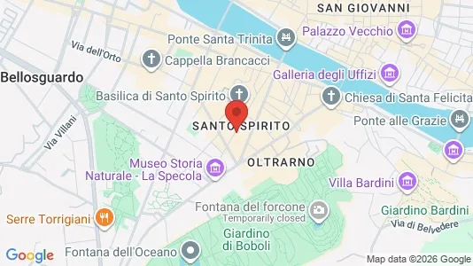 Apartments for rent i Florence - kort over placeringen
