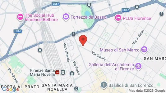 Apartments for rent i Florence - kort over placeringen