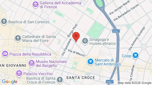Apartments for rent i Florence - kort over placeringen