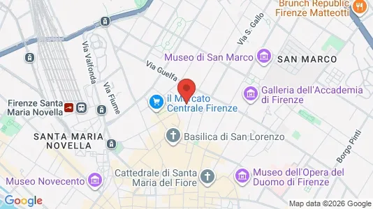 Apartments for rent i Florence - kort over placeringen