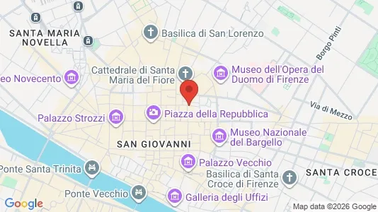 Apartments for rent i Florence - kort over placeringen