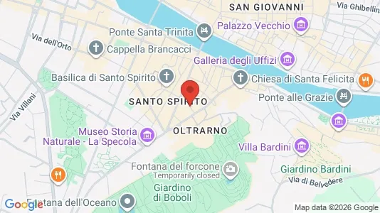 Apartments for rent i Florence - kort over placeringen