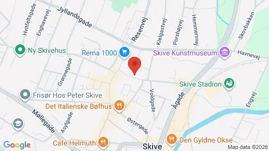 Apartments for rent i Skive - kort over placeringen