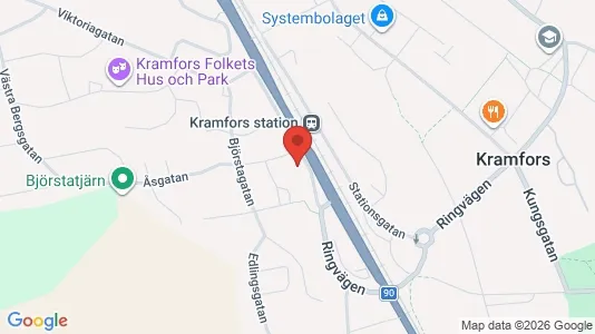 Apartments for rent i Kramfors - kort over placeringen