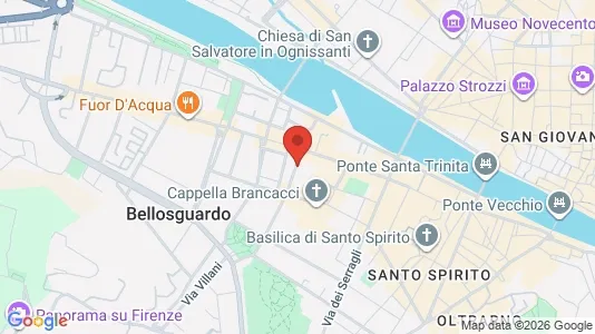 Apartments for rent i Florence - kort over placeringen