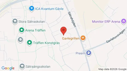Apartments for rent i Gävle - kort over placeringen