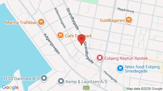 Apartments for rent i Esbjerg Center - kort over placeringen