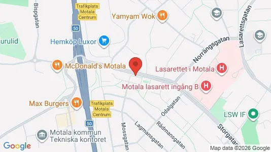 Apartments for rent i Motala - kort over placeringen