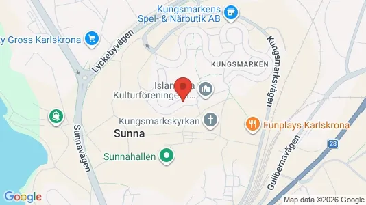 Apartments for rent i Karlskrona - kort over placeringen
