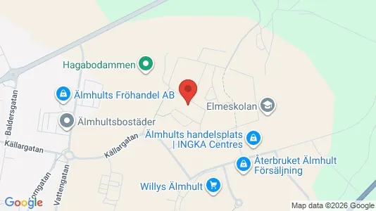 Apartments for rent i Älmhult - kort over placeringen