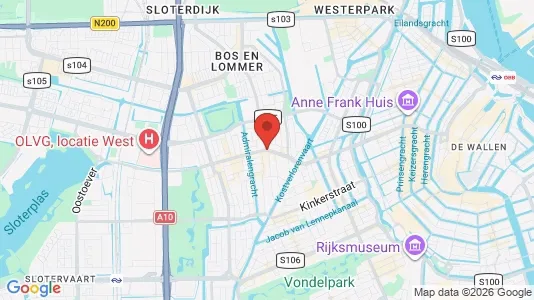 Apartments for rent i Amsterdam De Baarsjes - kort over placeringen