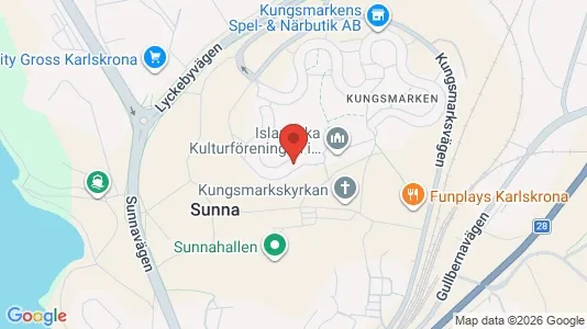 Apartments for rent i Karlskrona - kort over placeringen