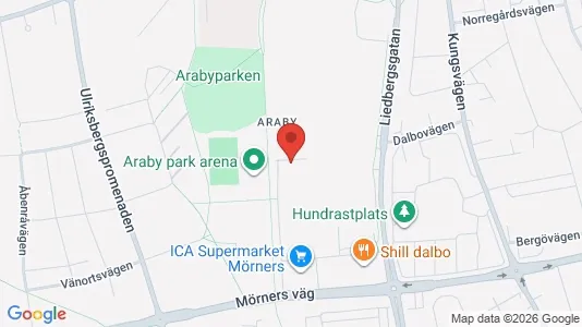 Apartments for rent i Växjö - kort over placeringen