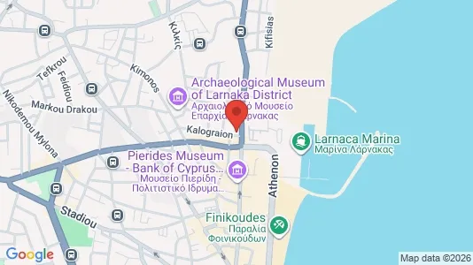 Apartments for rent i Larnaca - kort over placeringen