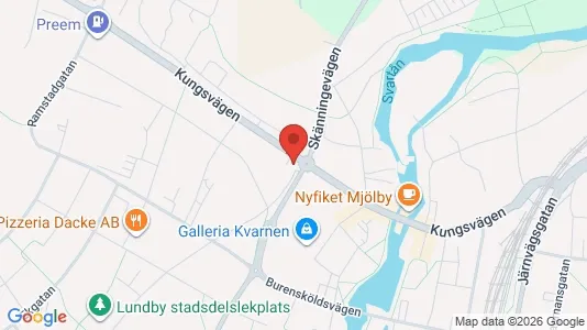 Apartments for rent i Mjölby - kort over placeringen