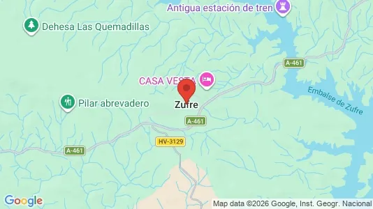 Houses for rent i Zufre - kort over placeringen