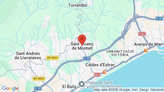 Houses for rent i Sant Vicenç de Montalt - kort over placeringen
