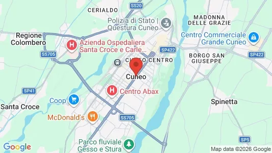Apartments for rent i Cuneo - kort over placeringen
